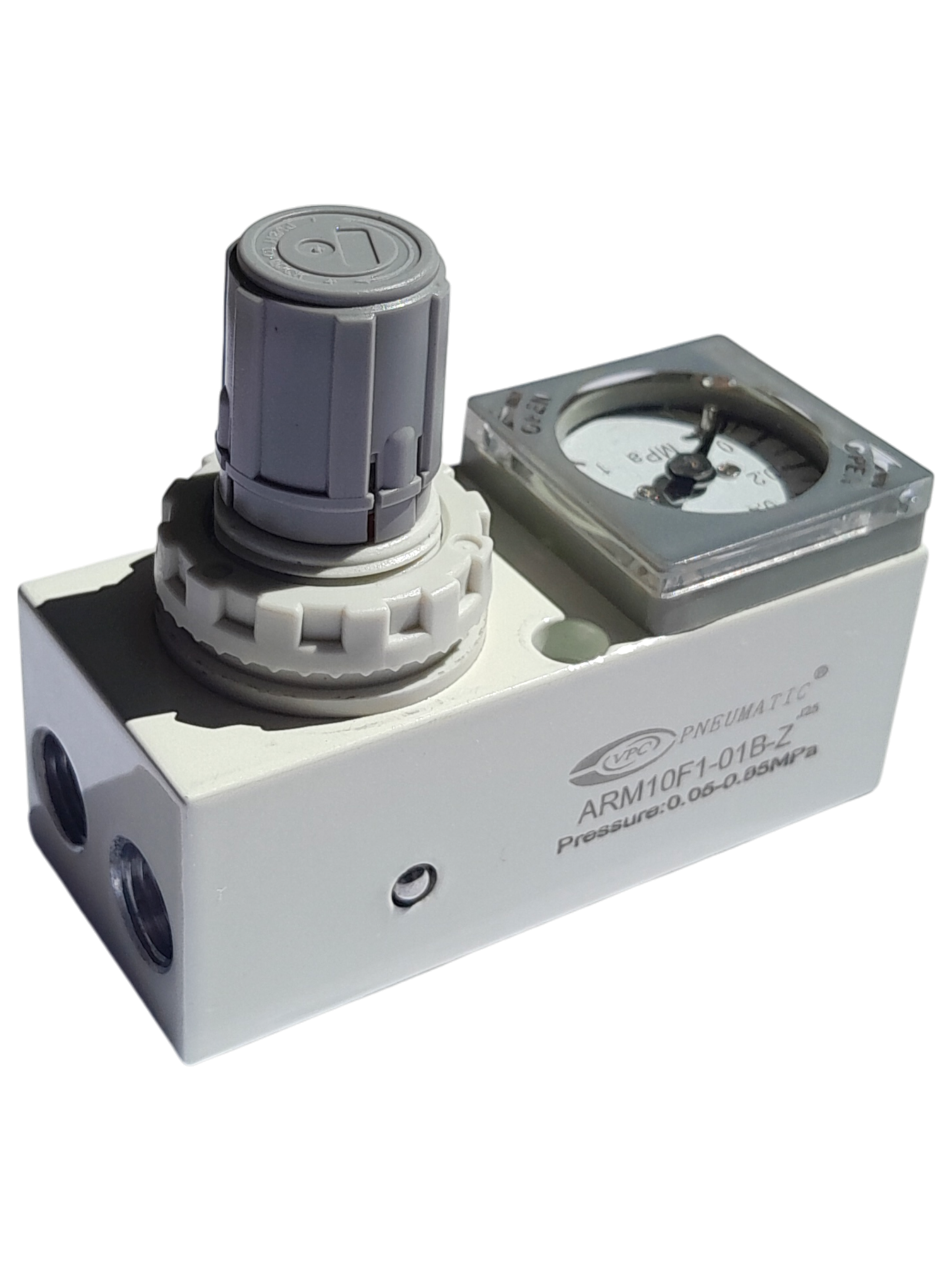 Regulador de perilla con manómetro